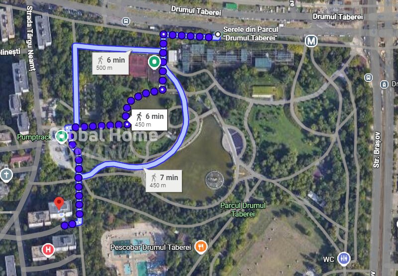 Drumul Taberei, parc, 2 camere, balcon, 6 min. metrou,